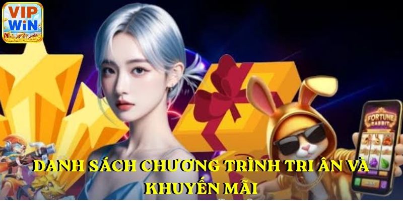 Danh sách chương trình tri ân và khuyến mãi VIPWIN